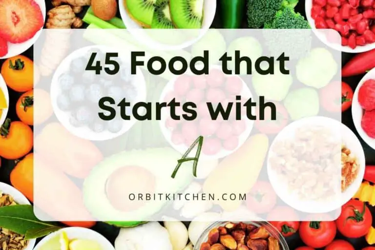 45 Food that Starts with A