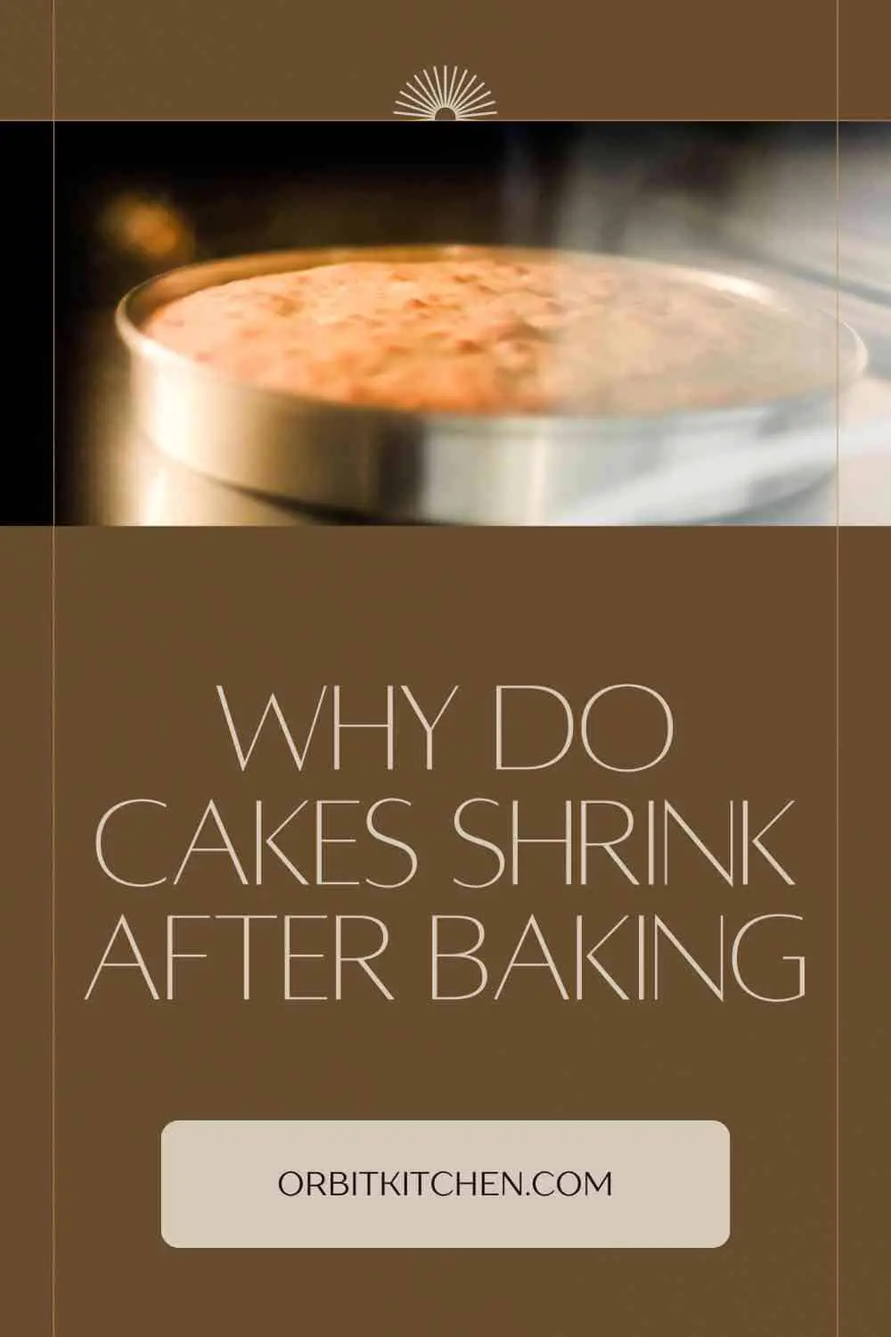 why do cakes shrink after baking pin