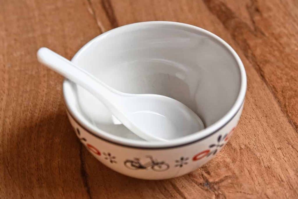 Ceramic Bowls with spoon