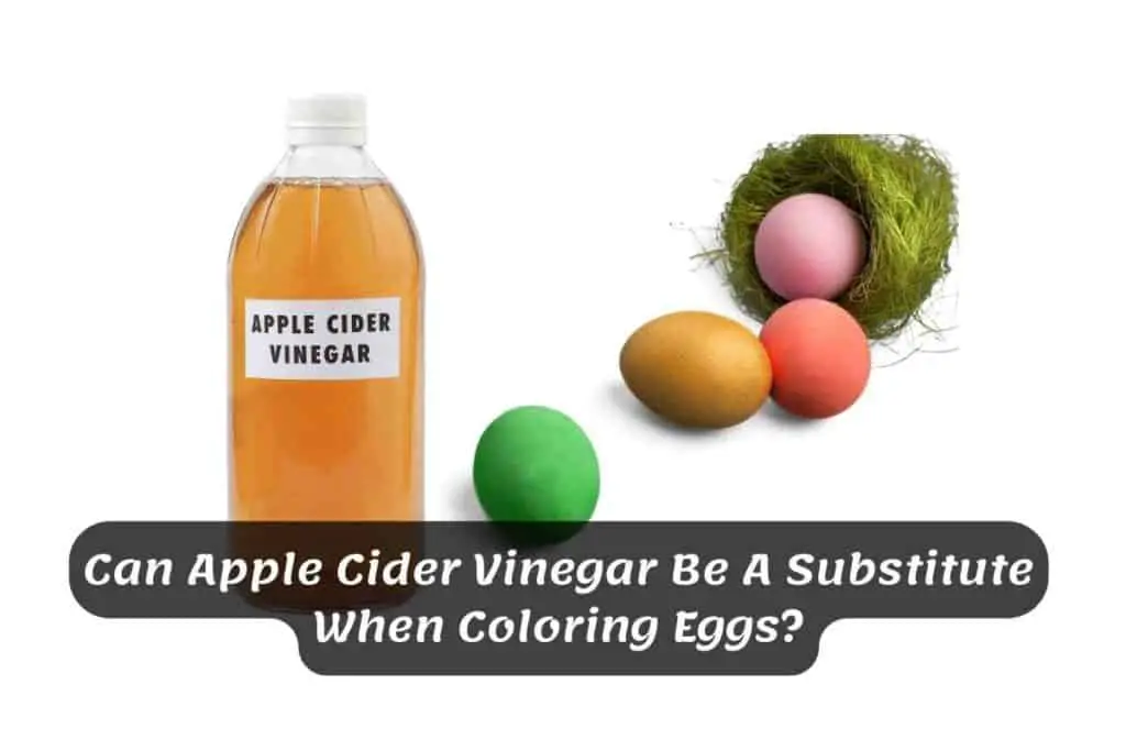 Can Apple Cider Vinegar Be A Substitute When Coloring Eggs